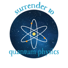 Surrender to Quantum Physics tee shirt / T-shirt design from The BhakTee Life brand.