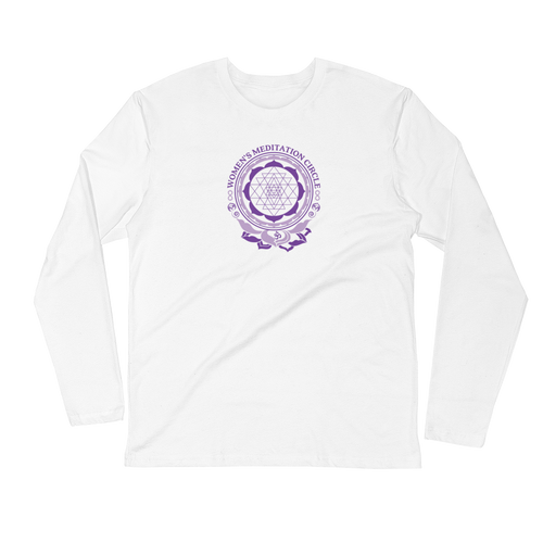 Sarasota Women's Meditation Circle Unisex Long Sleeve Fitted Crew Shirt from The BhakTee Life Brand.