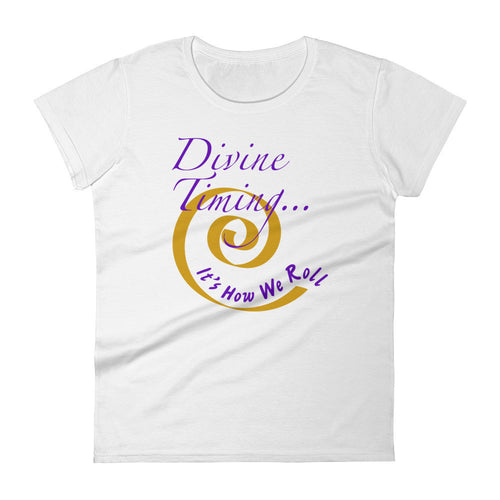 Diving Timing: It's How We Roll Women's Short Sleeve Tee Shirt.